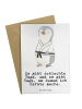 Mr. & Mrs. Panda Klappkarte Pinguin Karate mit Spruch in Weiß