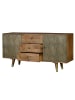 Giner y Colomer Sideboard aus Mangoholz und Bronze in Brown