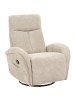 Beliani Fernsehsessel DANAE in Beige/Schwarz - (W) 90 x (H) 105 x (L) 90 cm