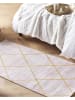Beliani Kurzflor ATIKE in Rosa/Gold - (W) 80 x (H) 1.2 x (L) 150 cm