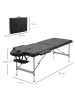 HOMCOM Massageliege-186L x 71B x 62-83H cm-Schwarz