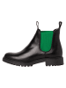 Tamaris Chelsea Boot in BLK LEA./GREEN