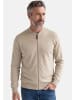 Redmond Strickjacke Basic in Beige / dunkelblau