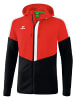 erima Squad Trainingsjacke mit Kapuze in rot/schwarz/weiss