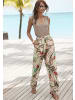 Vivance by Lascana Palazzohose in sand bedruckt
