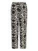 ICHI Casual Hose IHKATE Regular fit in Black Flower aop