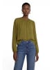 Zero  Chiffonbluse mit Crinkle-Effekt in Fir Green