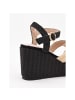 Montevita Sandalen Sparto-Pretir Pretir in Schwarz