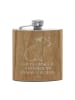 Mr. & Mrs. Panda Hip Flask Capybara Blume mit Spruch in Braun