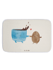 Mr. & Mrs. Panda Badteppich Kaffee Bohne ohne Spruch in Weiß