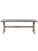 Beliani 7-tlg Gartentisch Set OLBIA in Grau/Beige/Braun