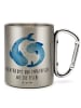 Mr. & Mrs. Panda Thermobecher Sternzeichen Fische mit Spruch in Silber