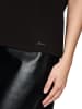 MARC CAIN T-Shirt mit Leo-Print und floralen Details in Schwarz