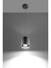 Licht-Erlebnisse Pendelleuchte Ø 10 x (T)80 cm in Grau