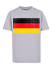 F4NT4STIC T-Shirt Germany Deutschland Flagge distressed in grau meliert