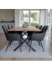ebuy24 Essgruppe Tony 4 (7-teilig) Grau 95 x 200 cm