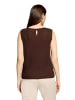 CARTOON Rundhals-Shirt ohne Arm in Dunkelbraun