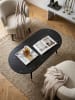 KADIMA DESIGN Couchtisch 120x60x41,5 cm mit Marmor Optik Modern, Design in Schwarz