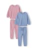 Minoti 2-tlg Langarmshirt & Hose NOSFLEECE102 in pink
