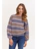 PULZ Jeans Rundhalspullover PZIRIS Multicolor Pullover 50206781 in bunt