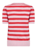 SAINT TROPEZ Strickpullover MilaSZ Gerade Passform in Pink Flame Block Stripe