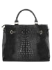 Cluty Handtasche echt Leder in schwarz
