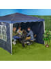 relaxdays 3 x Pavillon-Seitenteile in Blau - 2 x 3 m