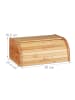 relaxdays Brotkasten in Natur- (B)40 x (H)16,5 x (T)27,5 cm
