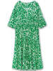 sheego by Joe Browns Maxikleid in grün-offwhite