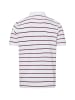 Andrew James Poloshirt in weiß rot