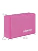 relaxdays 10x Yogablock in Pink - (B)23 x (H)8 x (T)15 cm