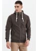 !SOLID Kapuzensweatjacke SDVitu Zip-Hoodie in braun