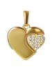 GoldDream Anhänger Gold 333 Gelbgold - 8 Karat Doppelherz Kettenanhänger