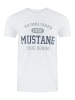 Mustang T-Shirt Basic Print Tee in Weiß