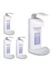relaxdays 4x Desinfektionsspender in Weiß - 500 ml