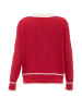 faina Women Cardigan in Rot Wollweiss