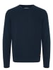 BLEND Rundhals Strickpullover Basic Langarm Sweater in Navy