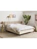 Beliani Doppelbett BRIN in Beige/Schwarz - (W) 194 x (H) 102 x (L) 215 cm