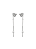 Luxenter Ohrringe aus 925er Sterlingsilber mit Zirkonia, rhodiniert – Yacko
