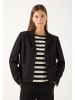 More & More kurzer, kastiger Jerseyblazer in black