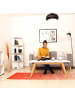 relaxdays Bücherregal in Weiß - (H)138 x Ø50 cm