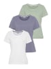 Eastwind T-Shirt in hellgrün, lavendel, weiß