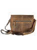 Greenburry Vintage Umhängetasche Leder 28 cm braun