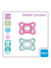 MAM 2er-Pack Schnuller Comfort Silikon 0-6M in Pink geeignet ab Geburt