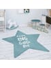 KADIMA DESIGN Kinderteppich waschmaschinenwaschbar Stern Kinderzimmer in Blau