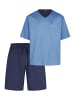 hajo Schlafanzug Klima Light in Marine