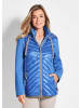 GOLDNER Kurzgröße:  Jacke Steppjacke mit abnehmbarer Kapuze in blau