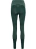 Hummel Leggings "Hmlclea Seamless Mid Waist Tights" in Grün