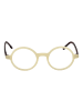 Johnny Loco Unisex Optische Fassungen Rund Creme