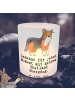 Mr. & Mrs. Panda Deko Windlicht Shetland Sheepdog Moment mit Spruch in Transparent
